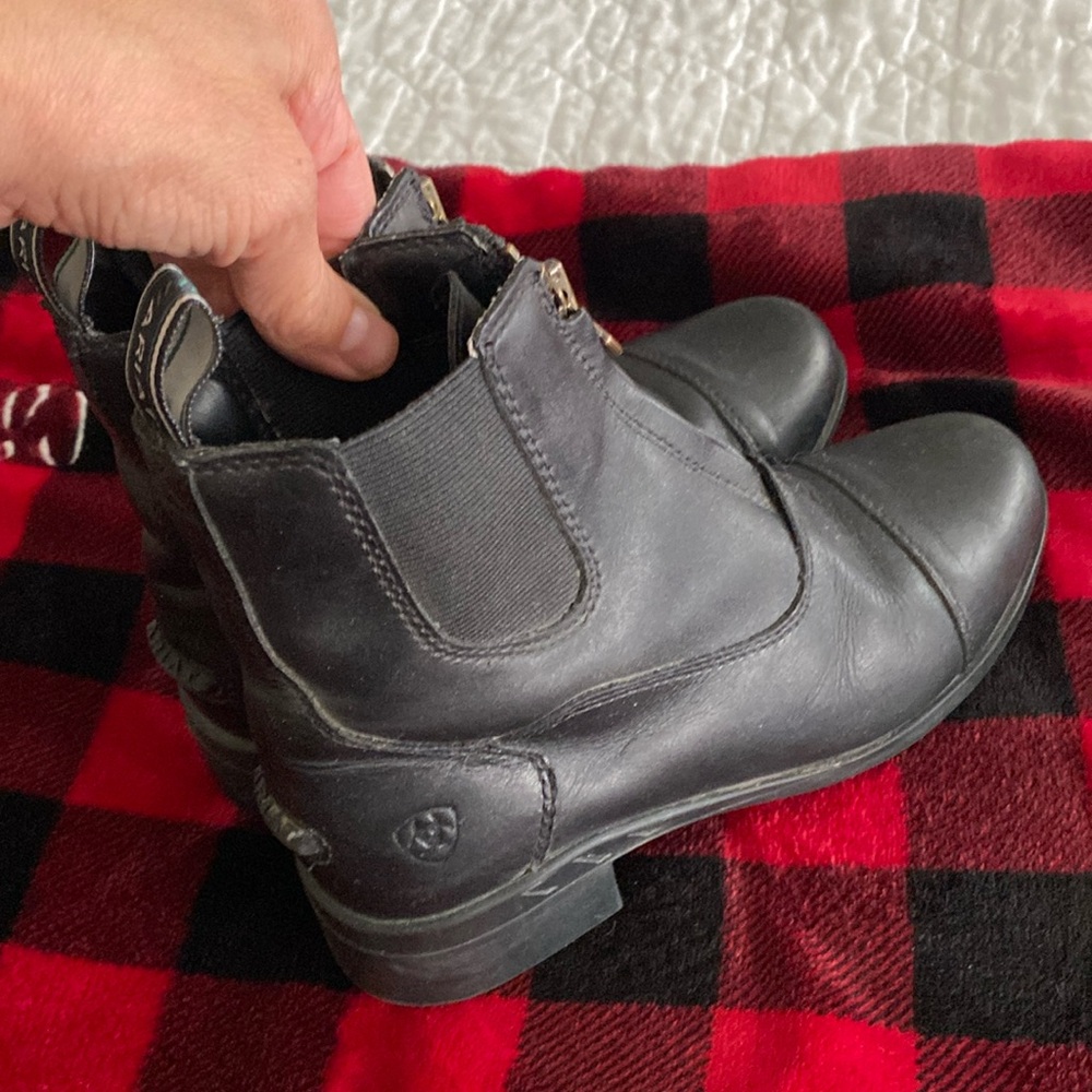 Ariat Leather Boots. Two pairs. Pricing per pair. Size 1 and Size 2 US.
